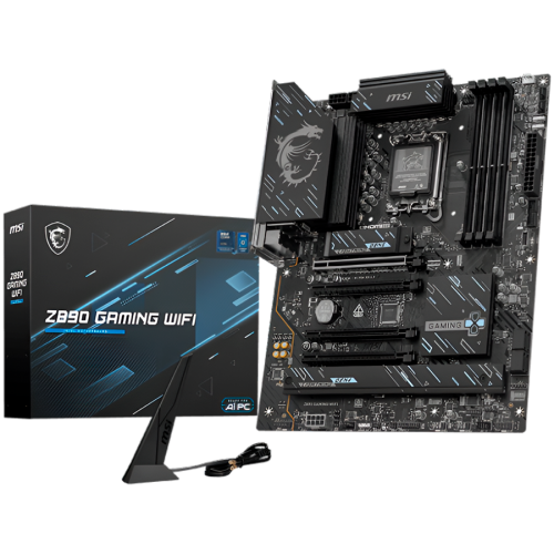 Дънна платка MSI Z890 GAMING WIFI, LGA 1851, Dual Channel DDR5 up to 8800(OC)MHz, 3x M.2 slots