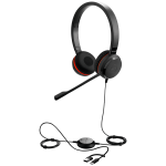 Слушалки JABRA Evolve 20, Stereo MS, USB C/A adapter Слушалки JABRA Evolve 20, Stereo MS, USB C/A adapter