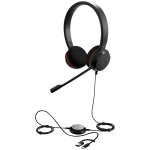 Слушалки JABRA Evolve 20, Stereo UC, USB C/A adapter