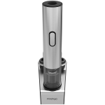 Смарт отварачка за вино Prestigio Garda, simple operation with 2 buttons, aerator, vacuum stopper preserver, foil cutter, opens up to 50 bottles wihout recharging, premium design, 500mAh battery
