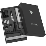 Смарт отварачка за вино Prestigio Garda, simple operation with 2 buttons, aerator, vacuum stopper preserver, foil cutter, opens up to 50 bottles wihout recharging, premium design, 500mAh battery