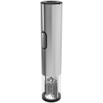 Смарт отварачка за вино Prestigio Garda, simple operation with 2 buttons, aerator, vacuum stopper preserver, foil cutter, opens up to 50 bottles wihout recharging, premium design, 500mAh battery