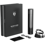Отварачка за вино Prestigio Maggiore, smart wine opener, 100% automatic, opens up to 70 bottles without recharging, foil cutter included