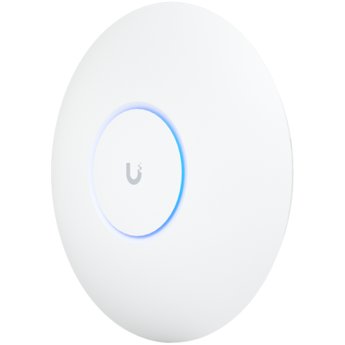 UBIQUITI U6 Pro; WiFi 6; 6 spatial streams; 140 m² (1,500 ft²) coverage; 350+ connected devices; Powered using PoE; GbE uplink. UBIQUITI U6 Pro; WiFi 6; 6 spatial streams; 140 m² (1,500 ft²) coverage; 350+ connected devices; Powered using PoE; GbE uplink.