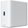 Ubiquiti UniFi UNAS-4-W-EU Network Attached Storage with (4) 2.5/3.5" HDD bays, (2) M.2 NVMe SSD cache slots, 2.5 GbE networking, USB-C connectivity, and an included PoE+++ adapter, all in a compact footprint