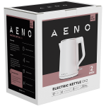 Кана AENO Electric Kettle EK2: 1850-2200W, 1.5L, Strix, Double-walls, Non-heating body, Auto Power Off, Dry tank Protection