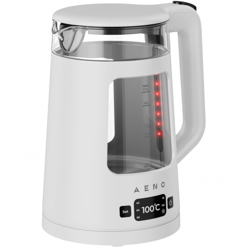Чайник AENO Electric Kettle EK6: 1850-2200W, 2L, Strix, Square-shaped body, Transparent lid, High Resistant Glass, LED-Illumination Чайник AENO Electric Kettle EK6: 1850-2200W, 2L, Strix, Square-shaped body, Transparent lid, High Resistant Glass, LED-Illumination
