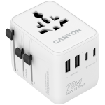 Адаптер CANYON Travel Adapter OnTour 70 EU/UK/US/AUS 70W White