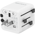 Адаптер CANYON Travel Adapter OnTour One EU/UK/US/AUS Бял Адаптер CANYON Travel Adapter OnTour One EU/UK/US/AUS Бял
