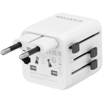 Адаптер CANYON Travel Adapter OnTour One EU/UK/US/AUS Бял Адаптер CANYON Travel Adapter OnTour One EU/UK/US/AUS Бял