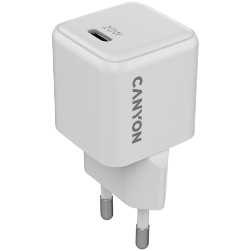 CANYON charger CU20C GaN 20W 1xPD EU White CANYON charger CU20C GaN 20W 1xPD EU White