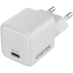 CANYON charger CU20C GaN 20W 1xPD EU White CANYON charger CU20C GaN 20W 1xPD EU White