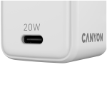 CANYON charger CU20C GaN 20W 1xPD EU White CANYON charger CU20C GaN 20W 1xPD EU White