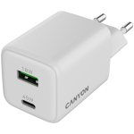 CANYON charger CU45AC GaN 45W 1xPD 1xQC EU White CANYON charger CU45AC GaN 45W 1xPD 1xQC EU White
