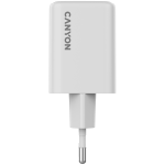 Зарядно CANYON charger CU45CC GaN 45W 2xPD EU White Зарядно CANYON charger CU45CC GaN 45W 2xPD EU White