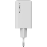 Зарядно CANYON charger CU65ACC GaN 65W 2xPD 1xQC EU White Зарядно CANYON charger CU65ACC GaN 65W 2xPD 1xQC EU White