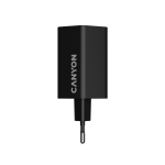 Зарядно CANYON charger HEXAGON 65 GaN 65W 2xPD 1xQC EU Black Зарядно CANYON charger HEXAGON 65 GaN 65W 2xPD 1xQC EU Black