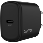Зарядно CANYON charger OnCharge 200 20W 1xPD EU Black Зарядно CANYON charger OnCharge 200 20W 1xPD EU Black