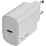 Зарядно CANYON charger OnCharge 200 20W 1xPD EU White Зарядно CANYON charger OnCharge 200 20W 1xPD EU White