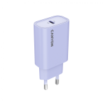 Адаптер Canyon, PD 30W Travel Charger EU standard, Output: 5V3A, 9V3A, 15V2A, Max Power 30W, Purple