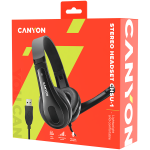 Слушалки CANYON PC headset CHSU-1 PC Mic USB 2m Black Слушалки CANYON PC headset CHSU-1 PC Mic USB 2m Black