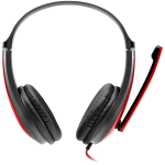 Слушалки CANYON PC headset HSC-1 PC Mic Flat 2m Black Red Слушалки CANYON PC headset HSC-1 PC Mic Flat 2m Black Red