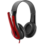 Слушалки CANYON PC headset HSC-1 PC Mic Flat 2m Black Red Слушалки CANYON PC headset HSC-1 PC Mic Flat 2m Black Red
