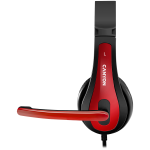 Слушалки CANYON PC headset HSC-1 PC Mic Flat 2m Black Red Слушалки CANYON PC headset HSC-1 PC Mic Flat 2m Black Red