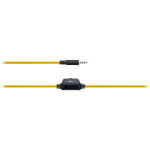 Слушалки CANYON entry price PC headset, combined 3,5 plug, leather pads, Black-yellow