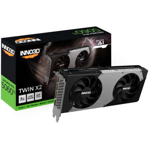 Видео карта INNO3D GeForce RTX 5060 Ti Twin X2 8GB GDDR7 128-bit 1x HDMI 3x DP Видео карта INNO3D GeForce RTX 5060 Ti Twin X2 8GB GDDR7 128-bit 1x HDMI 3x DP