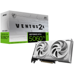 Видео карта MSI NVIDIA GeForce RTX 5060 Ti 16G VENTUS 2X OC WHITE PLUS, 16GB GDDR7