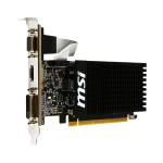Видео карта MSI Video Card NVidia GeForce GT 710, 2048MB DDR3, 64-bit, 12.8 GB/s, PCI Express 2.0, HDMI 1.4, Dual-link DVI-D, D-Sub, 300W Recommended PSU Видео карта MSI Video Card NVidia GeForce GT 710, 2048MB DDR3, 64-bit, 12.8 GB/s, PCI Express 2.0, HDMI 1.4, Dual-link DVI-D, D-Sub, 300W Recommended PSU