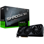 MSI Video Card Nvidia GeForce RTX 5070 TI 16G SHADOW 3X OC, 16GB GDDR7, 256bit, Effective Memory Clock: 28000MHz, Boost: 2482 MHz, 8960 CUDA Cores, PCIe 5.0, 3x DP 2.1b, HDMI 2.1b, RAY TRACING, Triple Fan, 1x16pin, 750W Recommended PSU, 3Y MSI Video Card Nvidia GeForce RTX 5070 TI 16G SHADOW 3X OC, 16GB GDDR7, 256bit, Effective Memory Clock: 28000MHz, Boost: 2482 MHz, 8960 CUDA Cores, PCIe 5.0, 3x DP 2.1b, HDMI 2.1b, RAY TRACING, Triple Fan, 1x16pin, 750W Recommended PSU, 3Y
