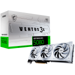 Видео карта MSI Nvidia GeForce RTX 5080 16G VENTUS 3X OC WHITE, 16GB GDDR7, 256bit, Boost: 2640 MHz, 10752 CUDA Cores, PCIe 5.0, 3x DP 2.1b, HDMI 2.1b, RAY TRACING