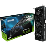 Видео Карта PALIT GeForce RTX 5060 Infinity 3 8GB GDDR7 128 bit, 1x HDMI 2.1b, 3x DP 2.1b, 2 Fan, 1x 8-pin pwr connector, 550W, 291.9 x 116.6 x 41.3 mm, NE75060019P1-GB2063S