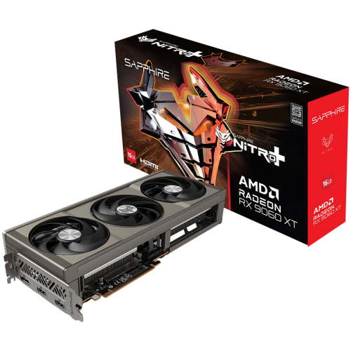 Видео карта SAPPHIRE NITRO+ AMD RADEON RX 9060 XT GAMING OC 16GB DUAL HDMI / DP Видео карта SAPPHIRE NITRO+ AMD RADEON RX 9060 XT GAMING OC 16GB DUAL HDMI / DP
