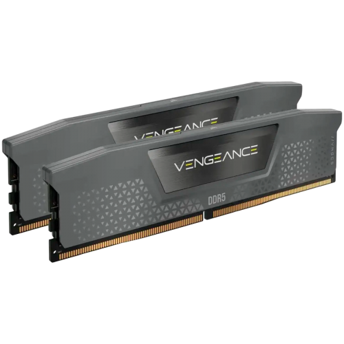 Памет CORSAIR DDR5, 6000MT/s 32GB 2x16GB DIMM, Unbuffered, AMD EXPO & Intel XMP, VENGEANCE DDR5 Grey Heatspreader, Black PCB, 1.30V
