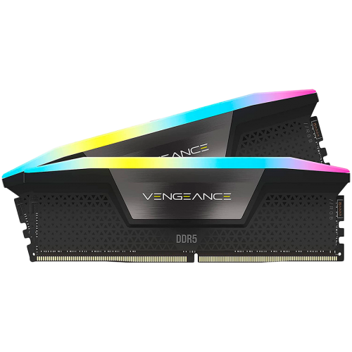 Памет CORSAIR VENGEANCE RGB DDR5 64GB (2 x 32GB) DDR5 6000 CL40-50-50-96 1.35V Intel XMP & AMD EXPO - GREY