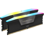 Памет Corsair VENGEANCE RGB DDR5 32GB (2 x 16GB) DDR5 6400 CL36-48-48-104 1.35V Intel XMP - BLACK