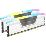 Памет Corsair VENGEANCE RGB DDR5 32GB (2 x 16GB) DDR5 6400 CL36-48-48-104 1.35V XMP & EXPO - Бяла