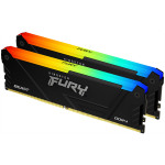 Памет Kingston 32GB 3200MT/s DDR4 CL16 DIMM (Kit of 2) FURY Beast RGB, KF432C16BB2AK2/32