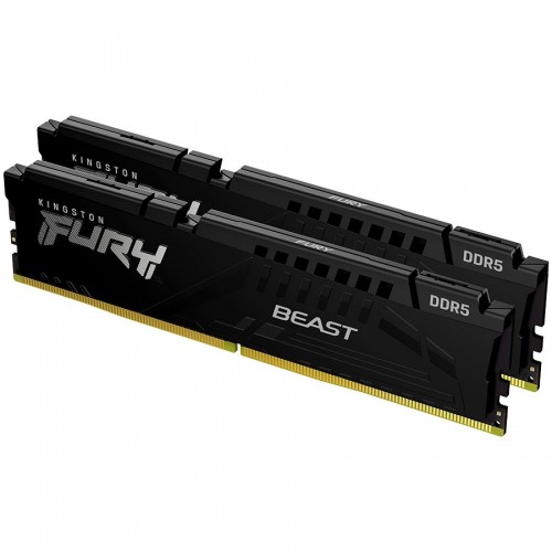 Памет Kingston 32GB 5600MT/s DDR5 CL36 DIMM (Kit of 2) FURY Beast Black EXPO, KF556C36BBEK2-32