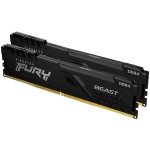 Памет Kingston 64GB 3200MT/s DDR4 CL16 DIMM (Kit of 2) FURY Beast Black, KF432C16BBK2/64