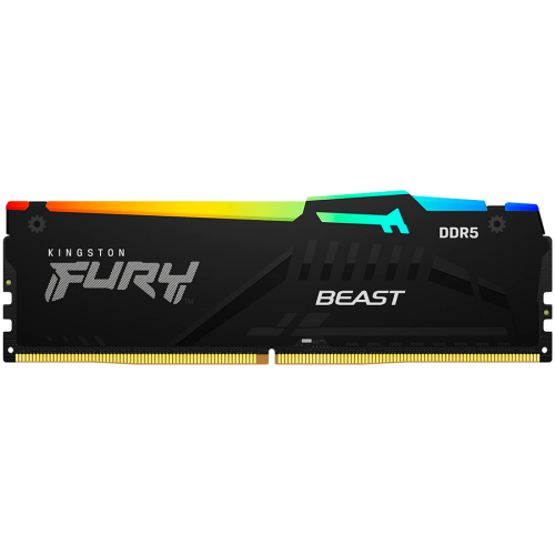 Kingston 64GB 6000MT/s DDR5 CL30 DIMM (Kit of 2) FURY Beast RGB EXPO, EAN: 740617342819 Kingston 64GB 6000MT/s DDR5 CL30 DIMM (Kit of 2) FURY Beast RGB EXPO, EAN: 740617342819