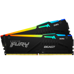Памет Kingston DRAM 16GB 5200MT/s DDR5 CL40 DIMM (Kit of 2) FURY Beast RGB XMP