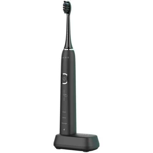 AENO Sonic Electric Toothbrush, DB4: Black, 9 scenarios, with 3D touch, wireless charging, 46000rpm, 40 days without charging, IPX7 AENO Sonic Electric Toothbrush, DB4: Black, 9 scenarios, with 3D touch, wireless charging, 46000rpm, 40 days without charging, IPX7