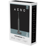 AENO Sonic Electric Toothbrush, DB4: Black, 9 scenarios, with 3D touch, wireless charging, 46000rpm, 40 days without charging, IPX7 AENO Sonic Electric Toothbrush, DB4: Black, 9 scenarios, with 3D touch, wireless charging, 46000rpm, 40 days without charging, IPX7