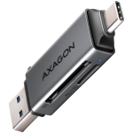 Четец за карти Axagon CRE-DAC External, Type-C+Type-A 2-slot SD/microSD