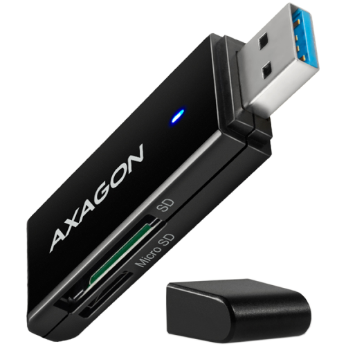 Четец за карти Axagon Slim super-speed USB 3.2 Gen 1 card reader with a direct USB-A connector. Четец за карти Axagon Slim super-speed USB 3.2 Gen 1 card reader with a direct USB-A connector.