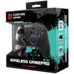 Контролер CANYON gamepad GP-W3 Android/Nintendo/PC/PS3 Wireless Black
